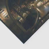 Romantische Canal Night Scene Decoupage Tissuepapier (Detail)