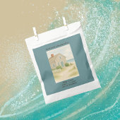 Romantische Cape Cod kust bruiloft Bedankzakje