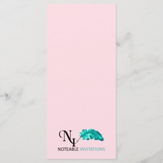 Romantische Cartoon Bruiden Bruiloft Menu (Achterkant)