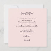 Romantische Champagne en Rozen Gelukkige Valentijn Kaart (Achterkant)