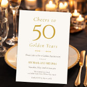 Romantische Cheers voor 50 Jaar Goud Kaart