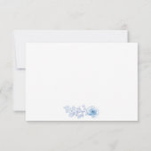 Romantische Chic Bloemen bruiloft Dank u kaarten (Achterkant)