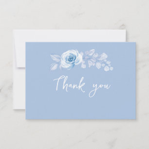 Romantische Chic Bloemen bruiloft Dank u kaarten