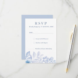 Romantische Chic Classic Floral RSVP Respons Kaart