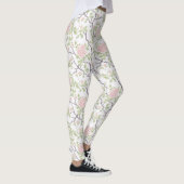 Romantische chic roze bloemen leggings (Rechts)