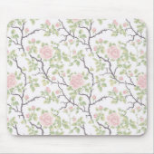Romantische chic roze bloemen muismat (Voorkant)