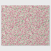 Romantische Chic Rozen Bloemen Cadeaupapier (Vlak)