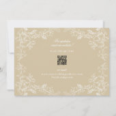 Romantische Chinoiserie Antiek Franse gouden foto Save The Date (Achterkant)