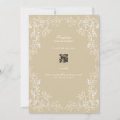 Romantische Chinoiserie Antiek Franse gouden foto Save The Date (Achterkant)