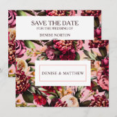 Romantische Chrysant op amandelbloesem (Voorkant / Achterkant)