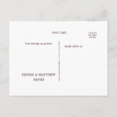 Romantische chrysant op roze herfstdraadspinragzij briefkaart (Achterkant)