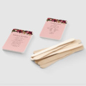 Romantische chrysant op roze spinnenwebzijde handwaaier (Niet-gemonteerd)