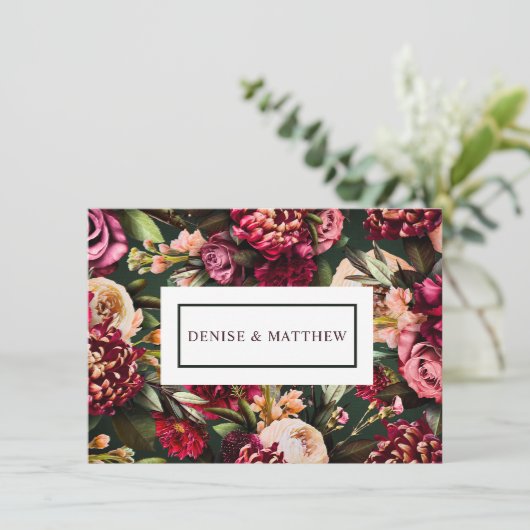 Romantische chrysant op smaragd (Staand voorkant)