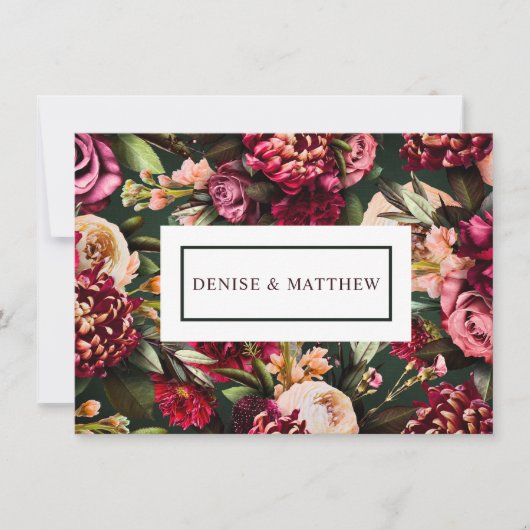 Romantische chrysant op smaragd (Voorkant)