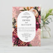 Romantische Chrysanthemum op amandel Gossamer Pink Kaart (Staand voorkant)