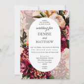 Romantische Chrysanthemum op Cameo Beige Wedding Kaart (Voorkant)