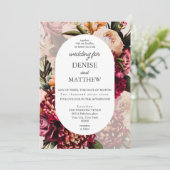 Romantische Chrysanthemum op Cameo Beige Wedding Kaart (Staand voorkant)