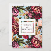 Romantische Chrysanthemum op gesponnen Sugar Blu S Kaart (Voorkant)