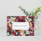 Romantische Chrysanthemum op gesponnen Sugar Blue (Staand voorkant)