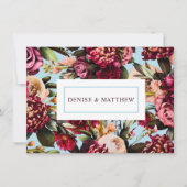 Romantische Chrysanthemum op gesponnen Sugar Blue (Voorkant)