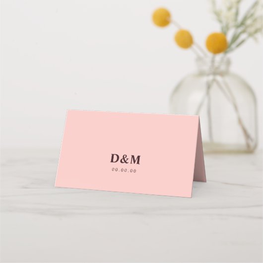 Romantische Chrysanthemum op Gossamer Pink Place C Plaatskaartje (Achterkant)