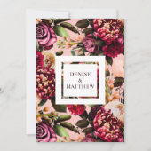 Romantische Chrysanthemum op Gossamer Roze Save Da Kaart (Voorkant)