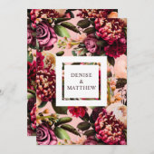 Romantische Chrysanthemum op Gossamer Roze Save Da Kaart (Voorkant / Achterkant)