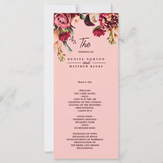 Romantische Chrysanthemum op Roze Gossamer (Voorkant)