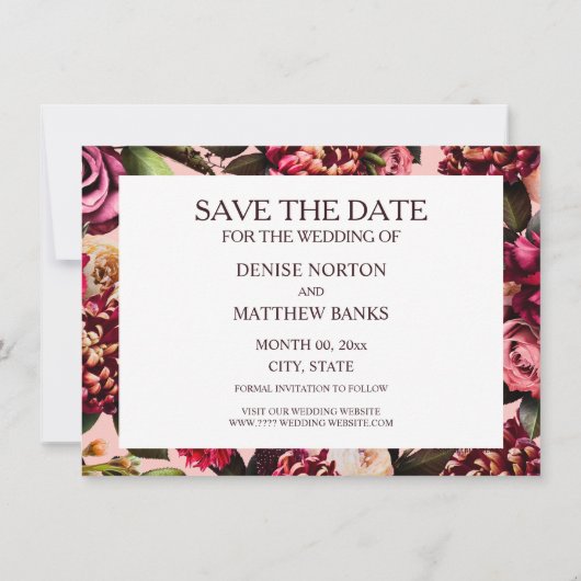 Romantische Chrysanthemum op Roze Gossamer (Achterkant)