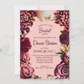 Romantische Chrysanthemum op Roze Gossamer Kaart (Voorkant)