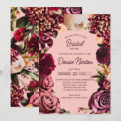 Romantische Chrysanthemum op Roze Gossamer Kaart (Voorkant / Achterkant)