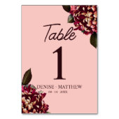 Romantische Chrysanthemum op Roze Gossamer Kaart (Achterkant)