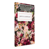 Romantische Chrysanthemum op Roze Gossamer Mini Klembord (Schuin)