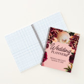 Romantische Chrysanthemum op Roze Gossamer Notitieboek (Binnen)