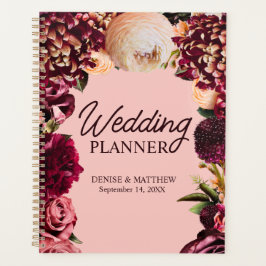 Romantische Chrysanthemum op Roze Gossamer Planner