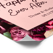 Romantische Chrysanthemum op Roze Gossamer Poster (Hoek)