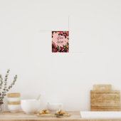 Romantische Chrysanthemum op Roze Gossamer Poster (Keuken)