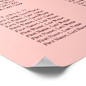 Romantische Chrysanthemum op Roze Gossamer Poster (Hoek)