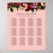Romantische Chrysanthemum op Roze Gossamer Poster (Voorkant)