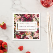 Romantische Chrysanthemum op Roze Gossamer Servet (Insitu)