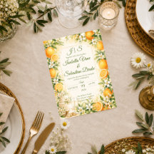 Romantische Citrus Bruiloft