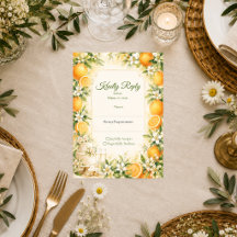 Romantische Citrus Bruiloft