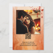 Romantische Classic Italian Herfst Foto Bewaar de  Save The Date (Achterkant)