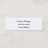 Romantische Collage Calling Card Contactkaartje (Achterkant)