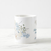 Romantische Cotswolds Winter Bloemen Bruidsmeisje Koffiemok (Center)