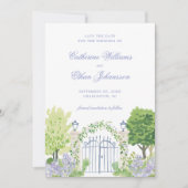 Romantische cottage bruiloft save the date (Voorkant)