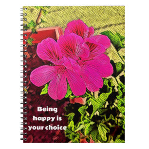 Romantische Cottagecore Bloemdesign Notitieboek