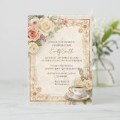  Romantische Cottagecore Vrijgezellenfeest Kaart (Staand voorkant)