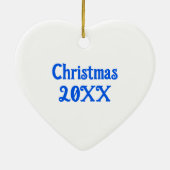 Romantische Couple's Gift | Gepersonaliseerde anim Keramisch Ornament (Achterkant)