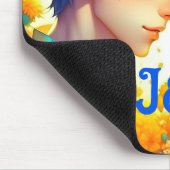 Romantische Couple's Gift | Gepersonaliseerde anim Muismat (Hoek)